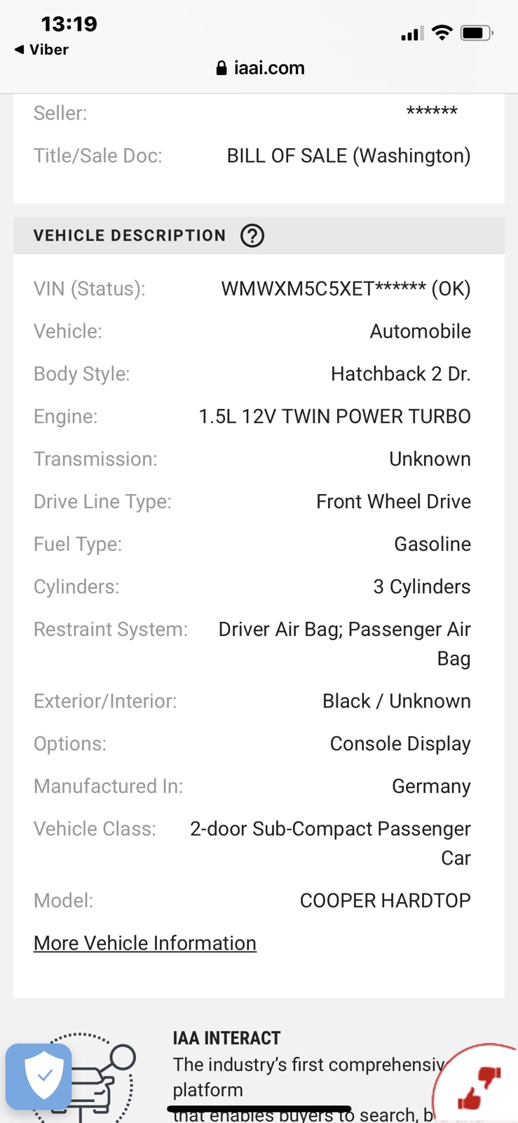 MINI COOPER HARDTOP 2014