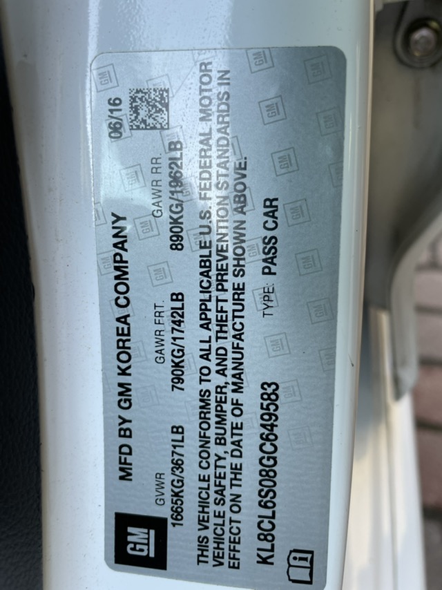 Chevrolet Spark EV 2016